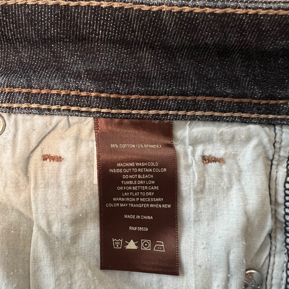 Kut from the Kloth Cameron Cuffed Straight-Leg Ankle Jeans Women's Blue Jeans - Picture 3 of 8